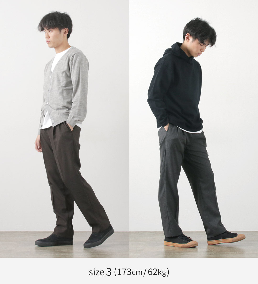 【50%OFF】FLISTFIA(フリストフィア) ウールライク タックワイドトラウザー