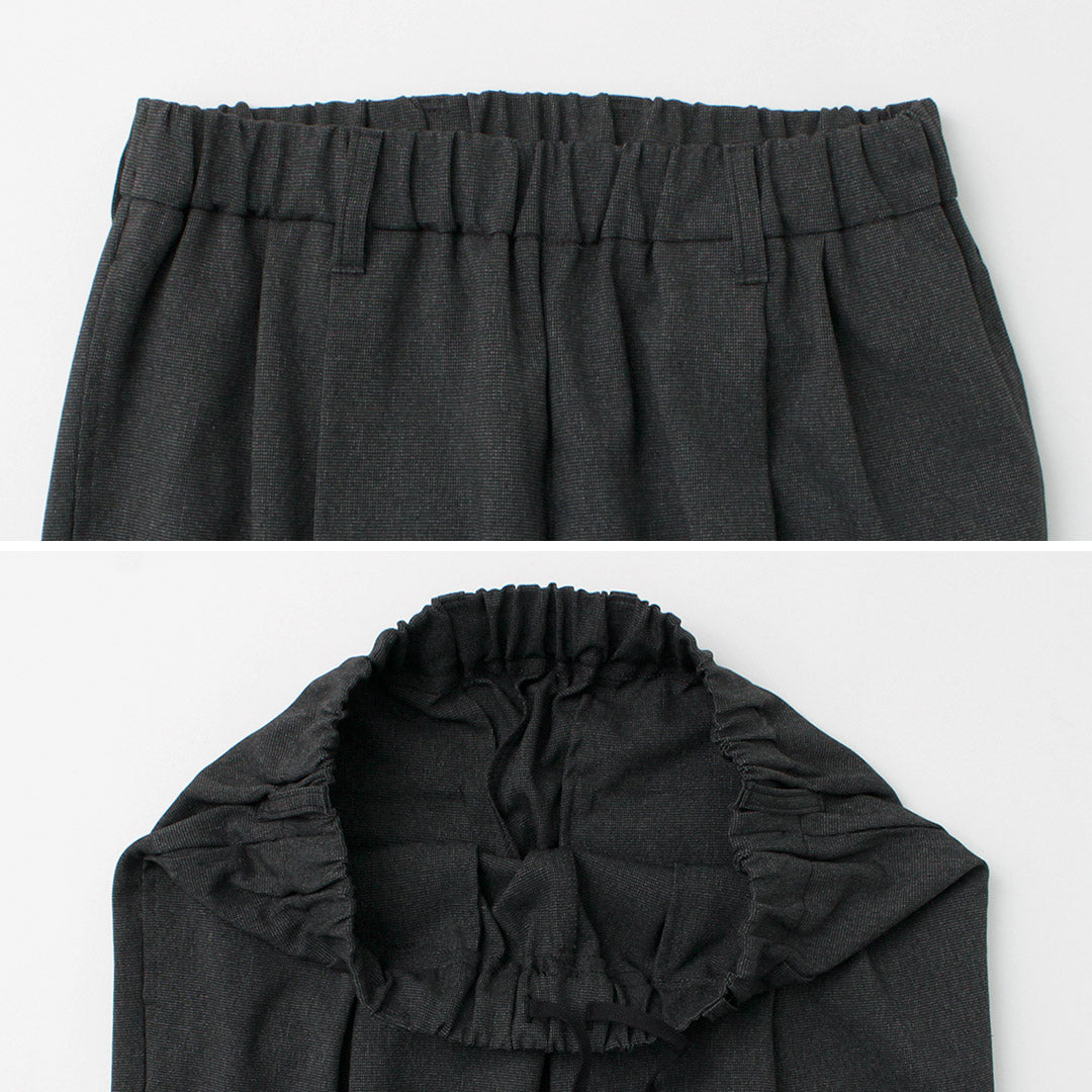 【50%OFF】FLISTFIA(フリストフィア) ウールライク タックワイドトラウザー