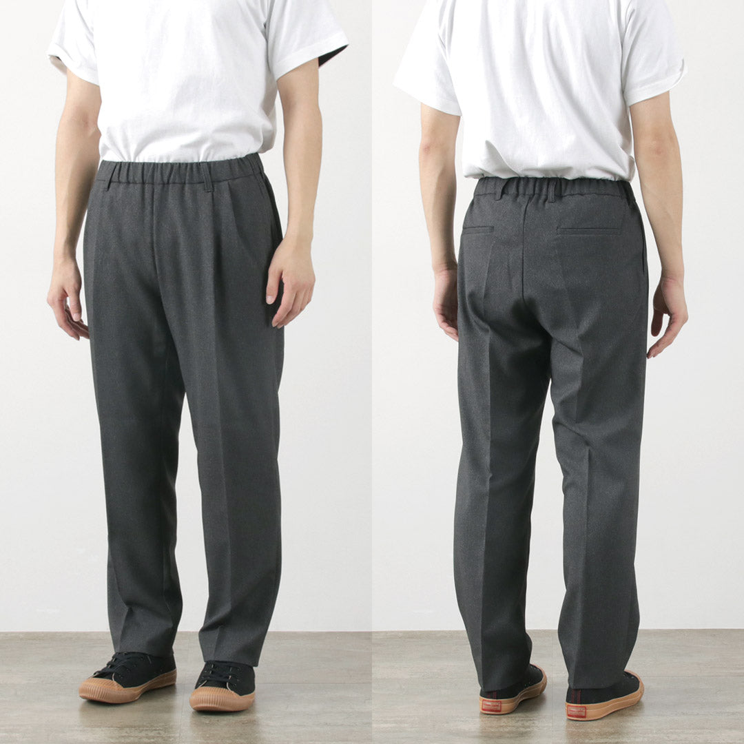 【50%OFF】FLISTFIA(フリストフィア) ウールライク タックワイドトラウザー