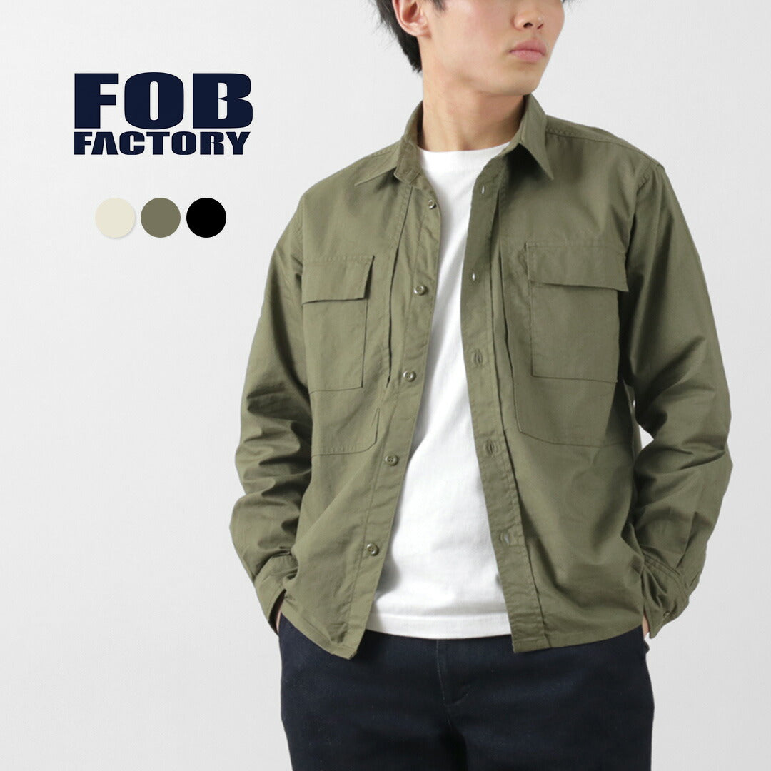 FOB FACTORY(FOBファクトリー) F3498 長袖フィールドシャツ