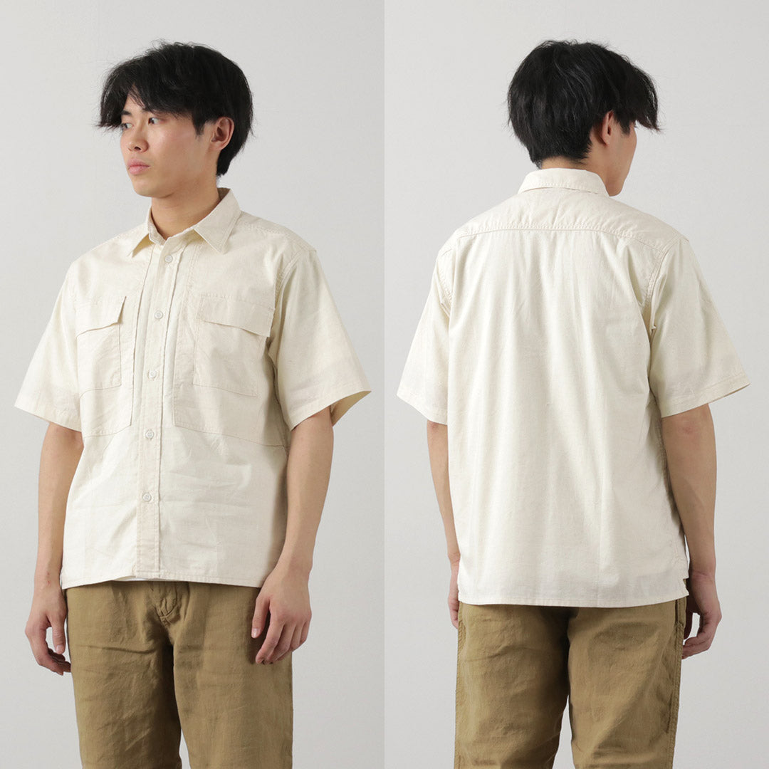 FOB FACTORY(FOBファクトリー) F3499 半袖フィールドシャツ