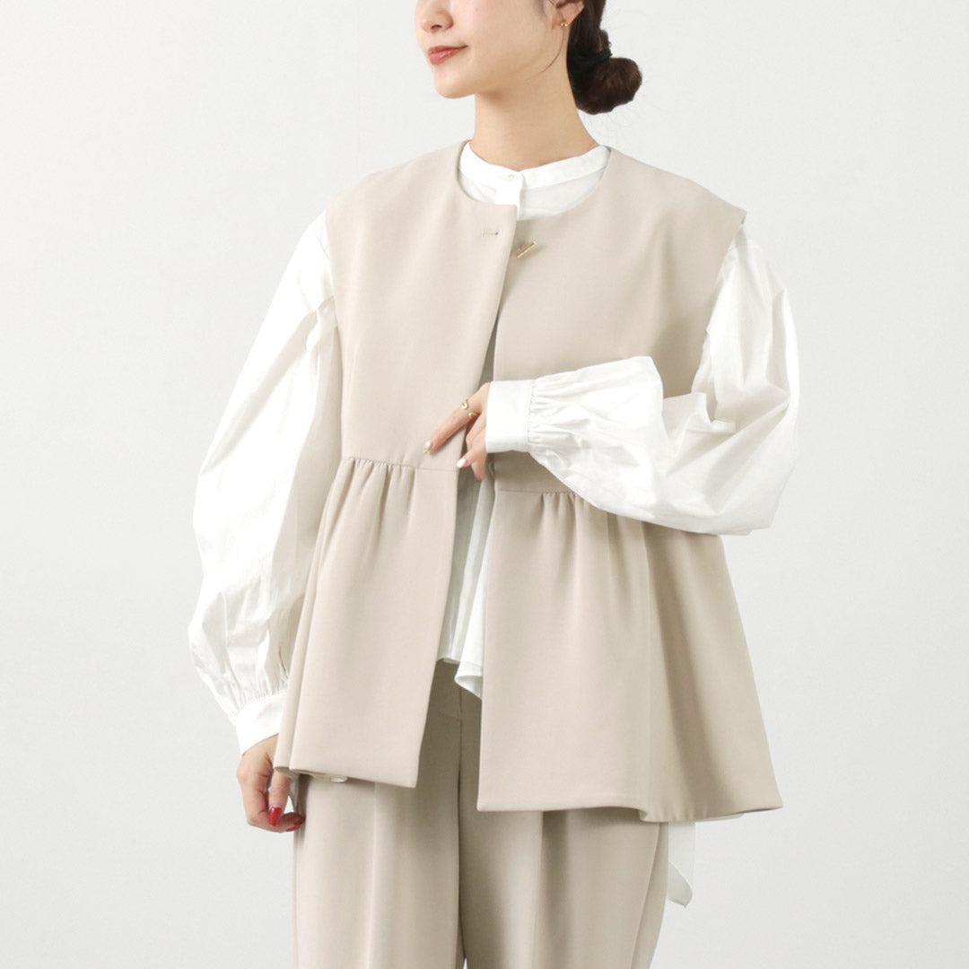 CHIGNON(シニヨン) ダブルクロス ペプラム ベスト