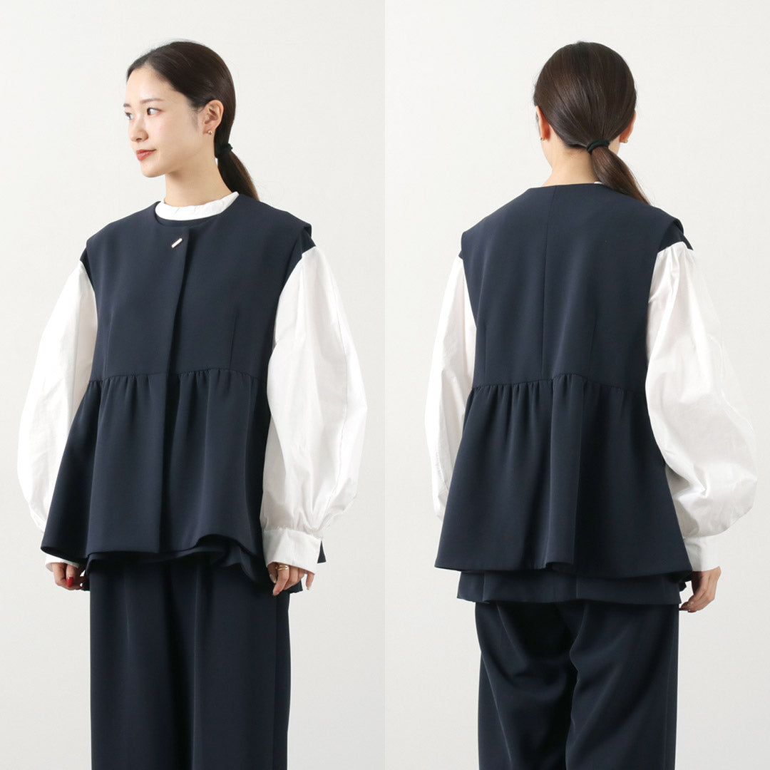 CHIGNON(シニヨン) ダブルクロス ペプラム ベスト