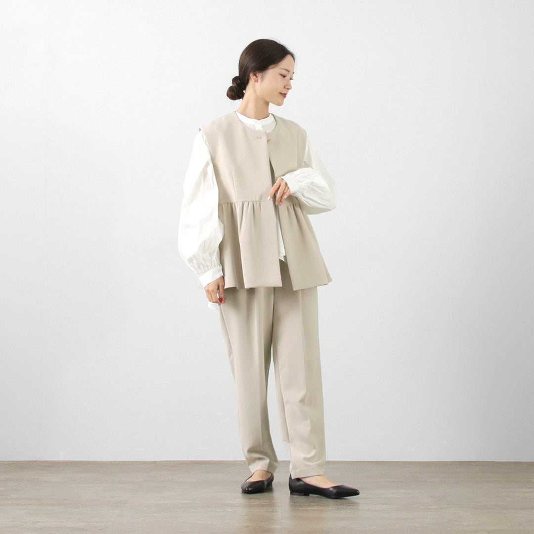 CHIGNON(シニヨン) ダブルクロス ペプラム ベスト