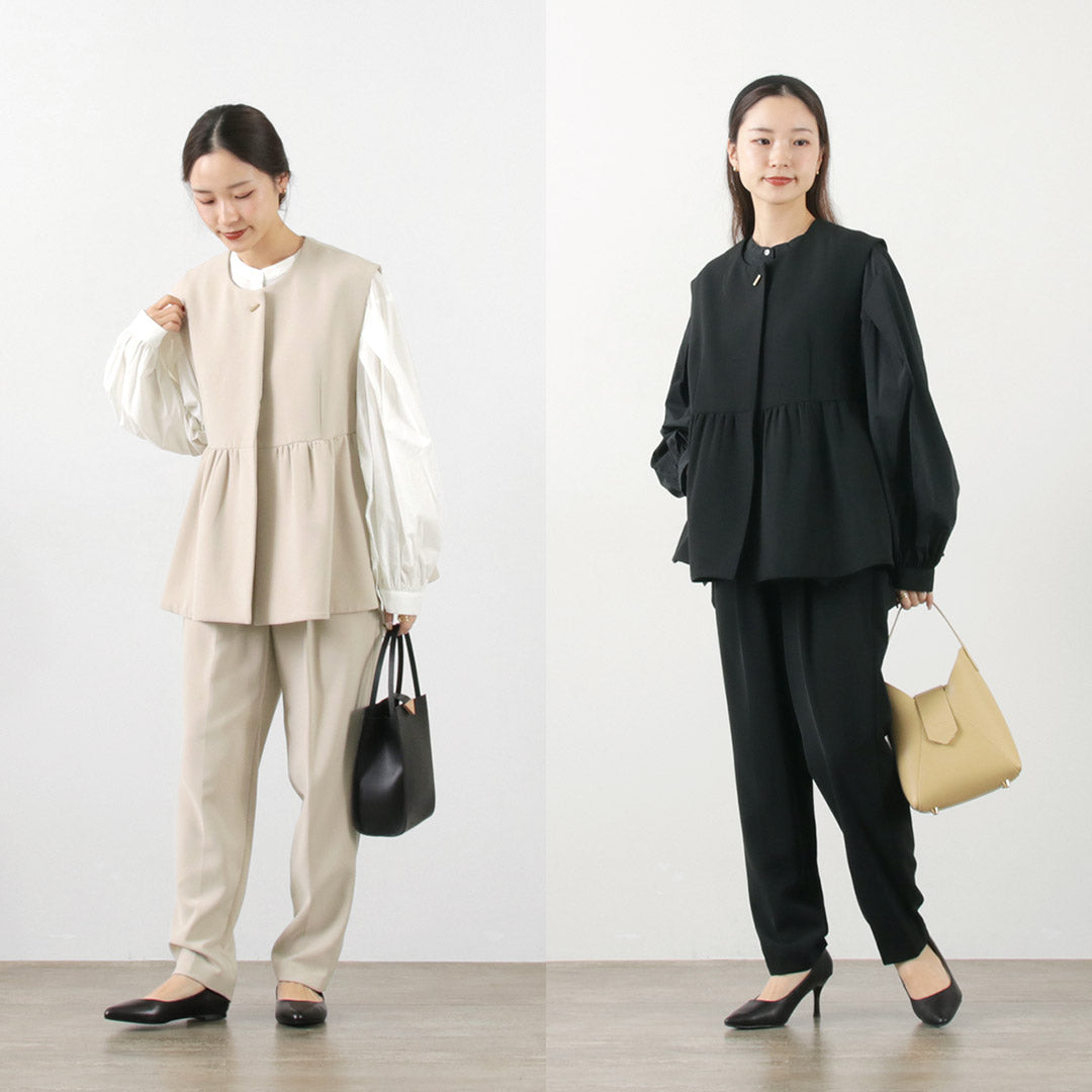 CHIGNON(シニヨン) ダブルクロス ペプラム ベスト