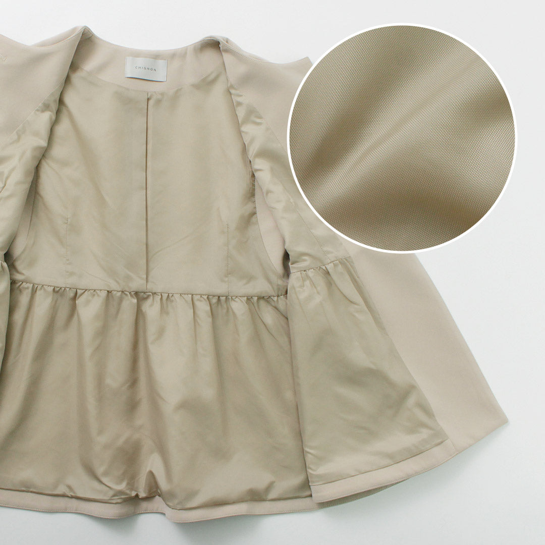 CHIGNON(シニヨン) ダブルクロス ペプラム ベスト