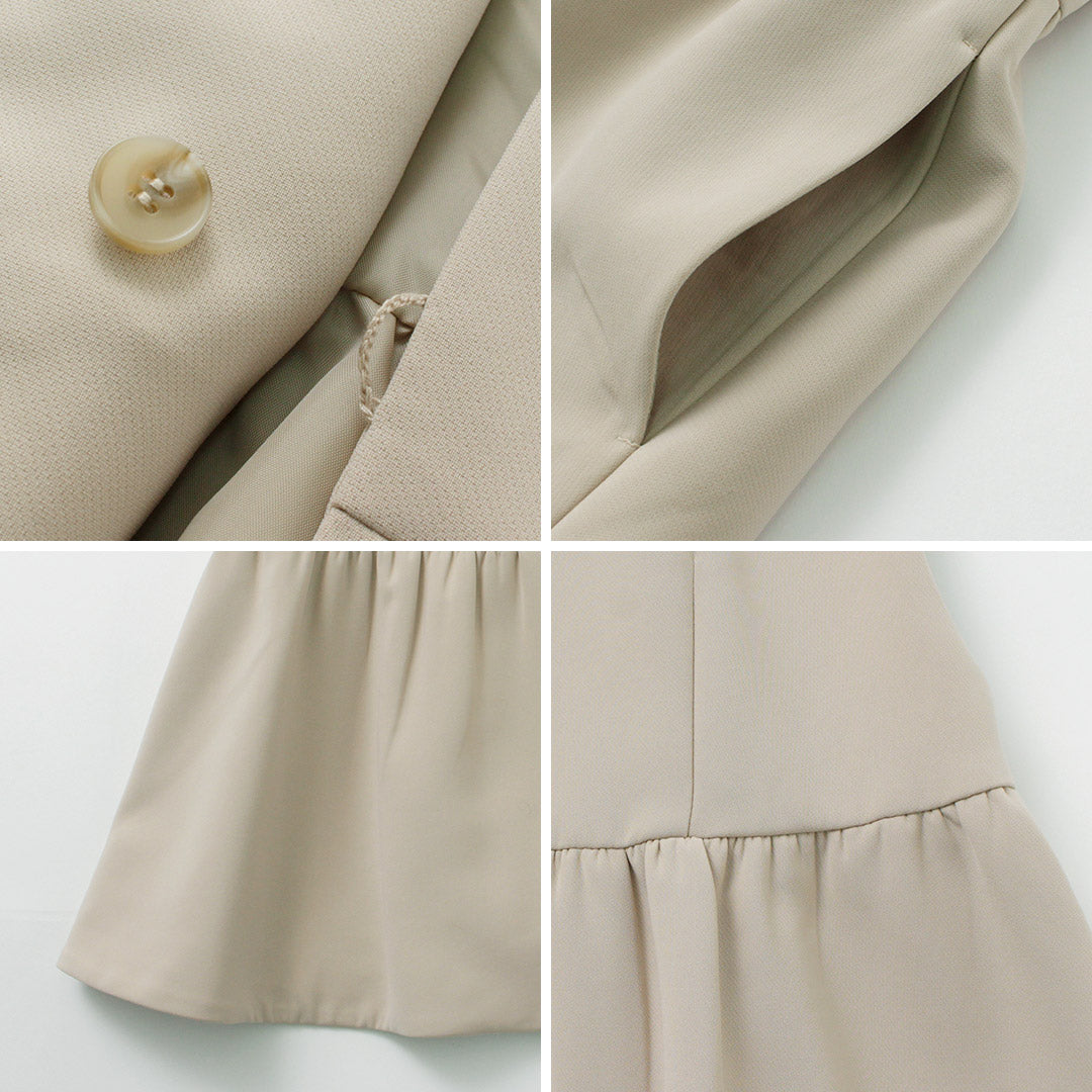 CHIGNON(シニヨン) ダブルクロス ペプラム ベスト