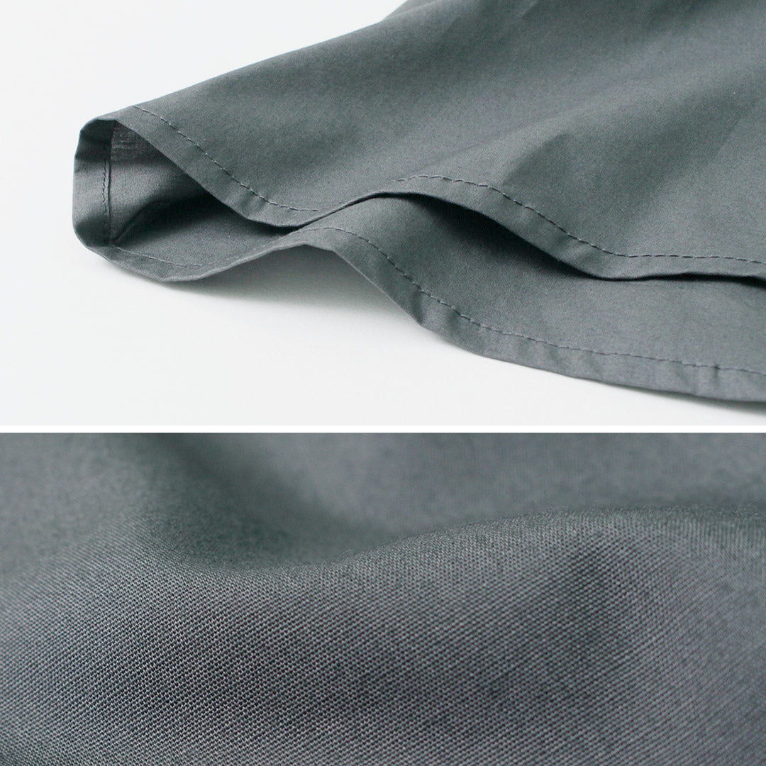 【30%OFF】mizuiro ind(ミズイロインド) スタンドカラー サイドリボン シャツ