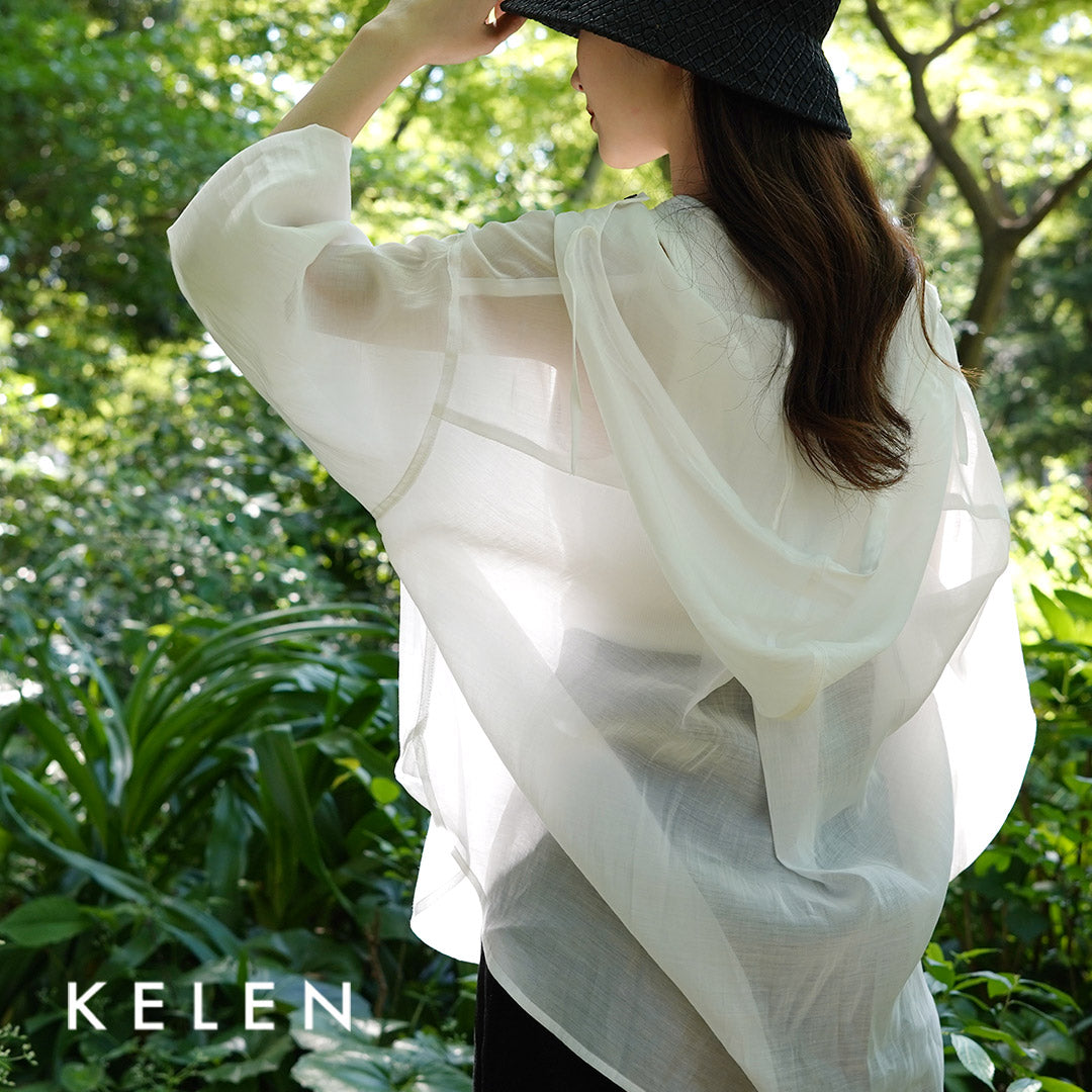 【30%OFF】KELEN(ケレン) COO シアー アノラック トップス
