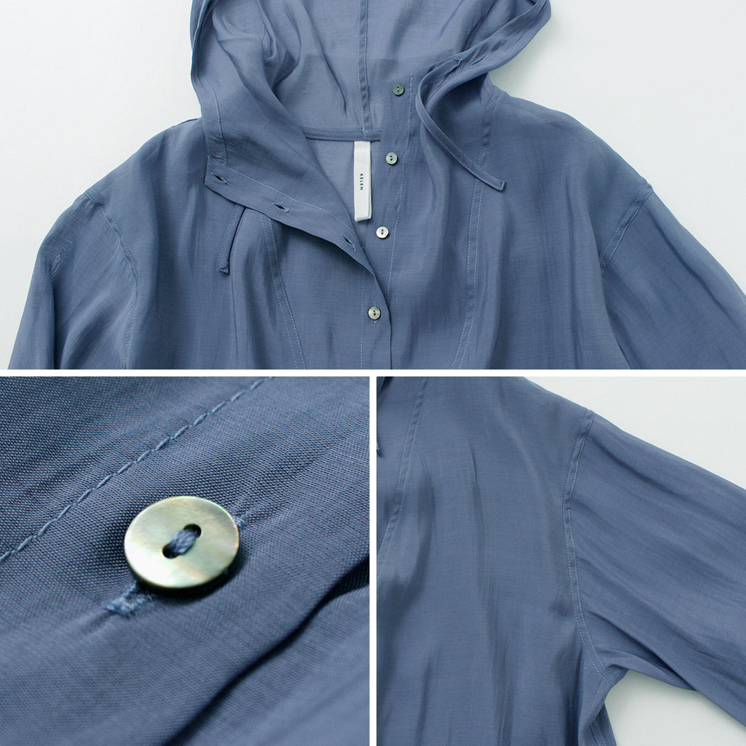 【30%OFF】KELEN(ケレン) COO シアー アノラック トップス
