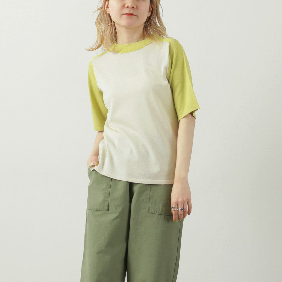 【20%OFF】KELEN(ケレン) CHIA ハーフスリーブ ニット トップス