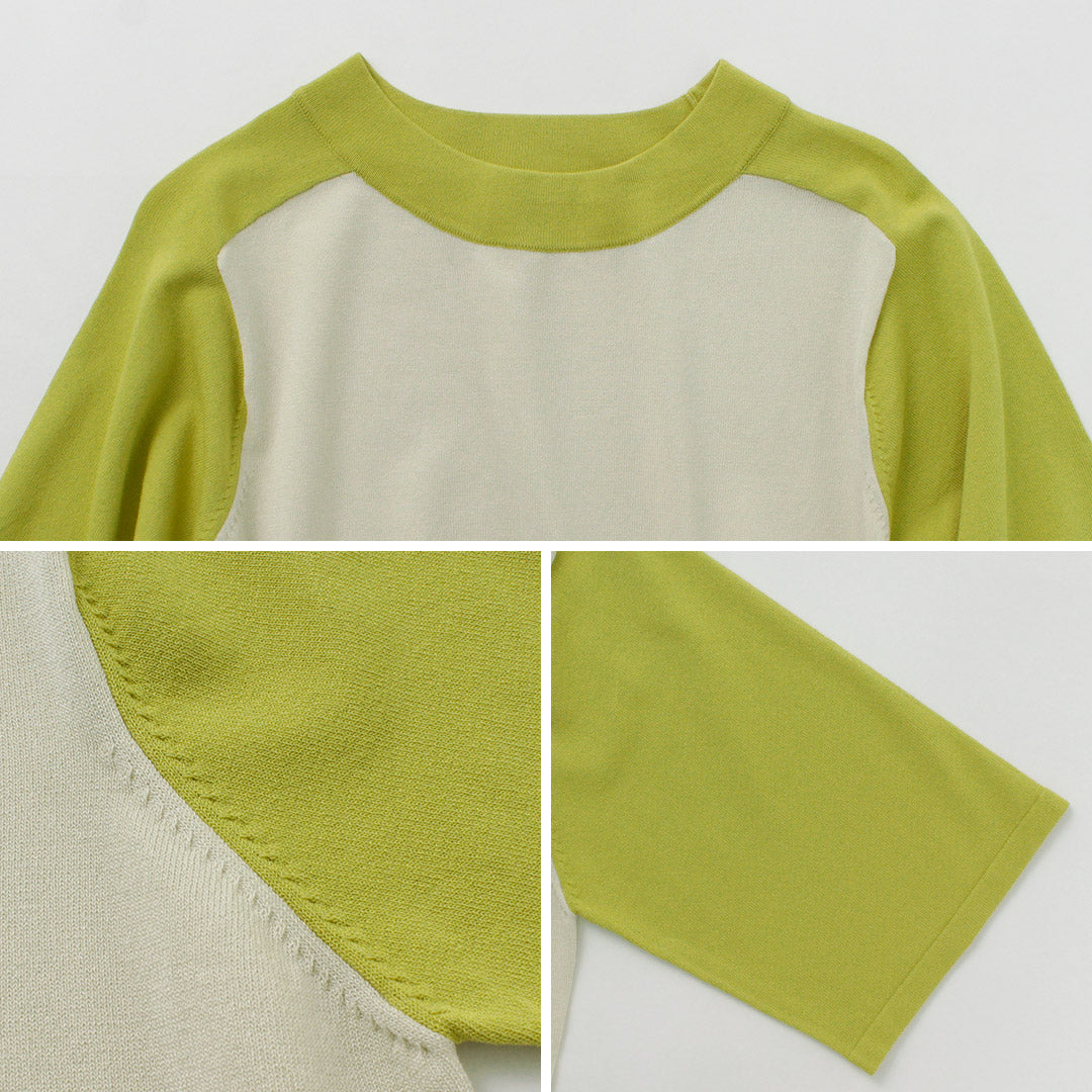 【20%OFF】KELEN(ケレン) CHIA ハーフスリーブ ニット トップス