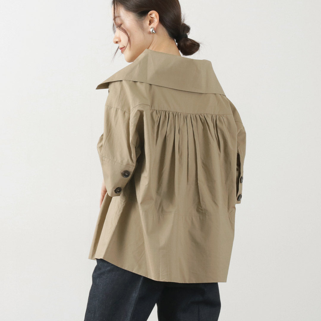 【30%OFF】KELEN(ケレン) URBENA ワイドカラー ブラウス