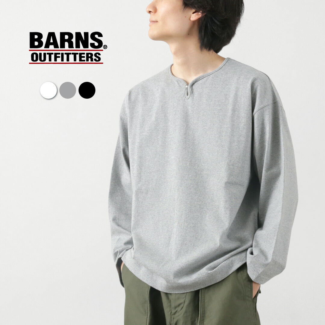 BARNS(バーンズ) ビッグ小寸 コンチョ ロングスリーブTシャツ
