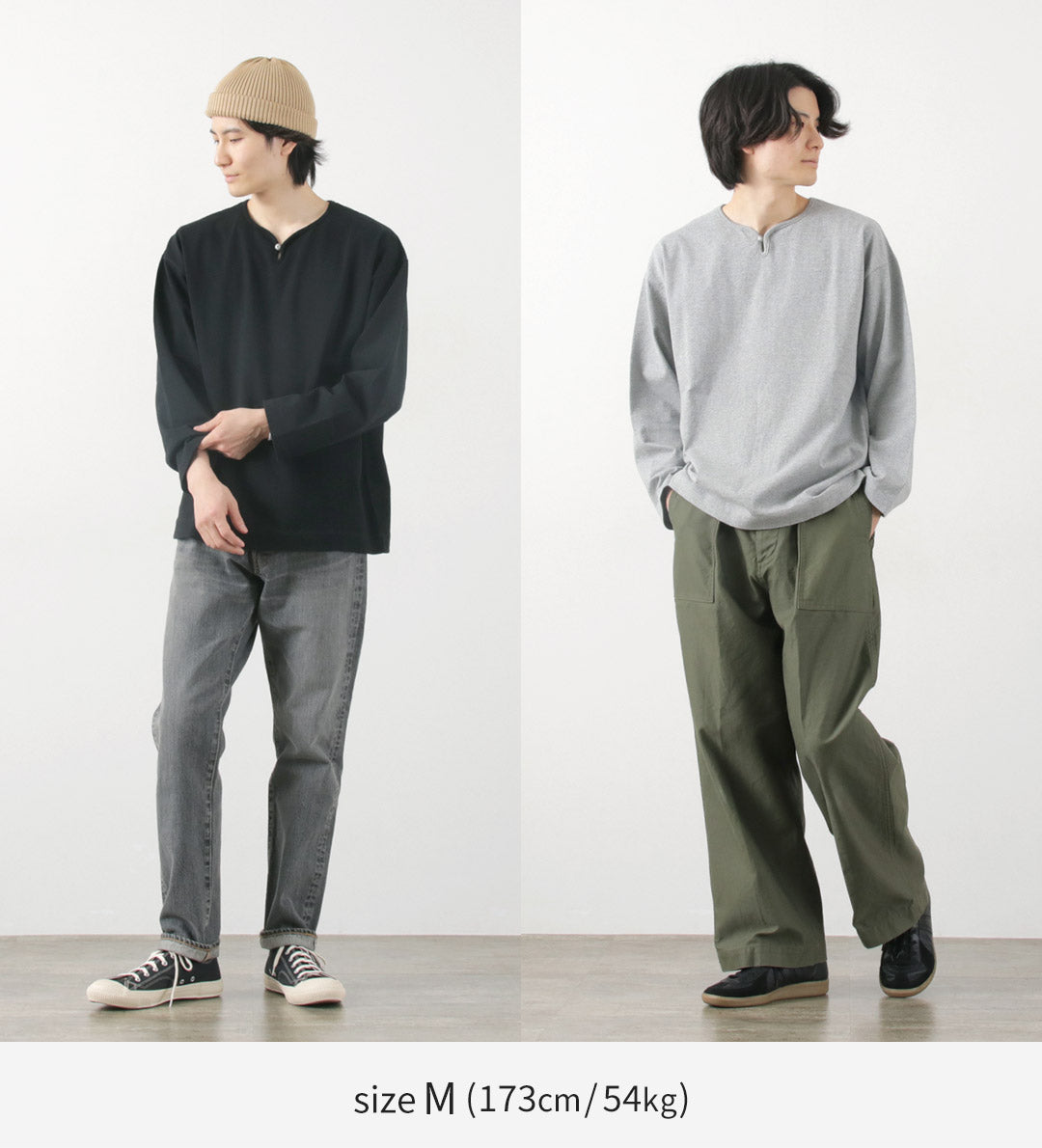 BARNS(バーンズ) ビッグ小寸 コンチョ ロングスリーブTシャツ