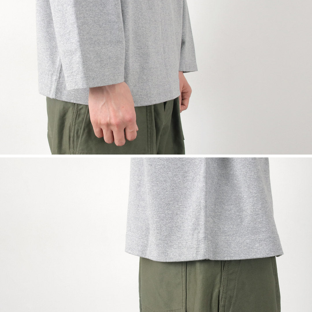 BARNS(バーンズ) ビッグ小寸 コンチョ ロングスリーブTシャツ