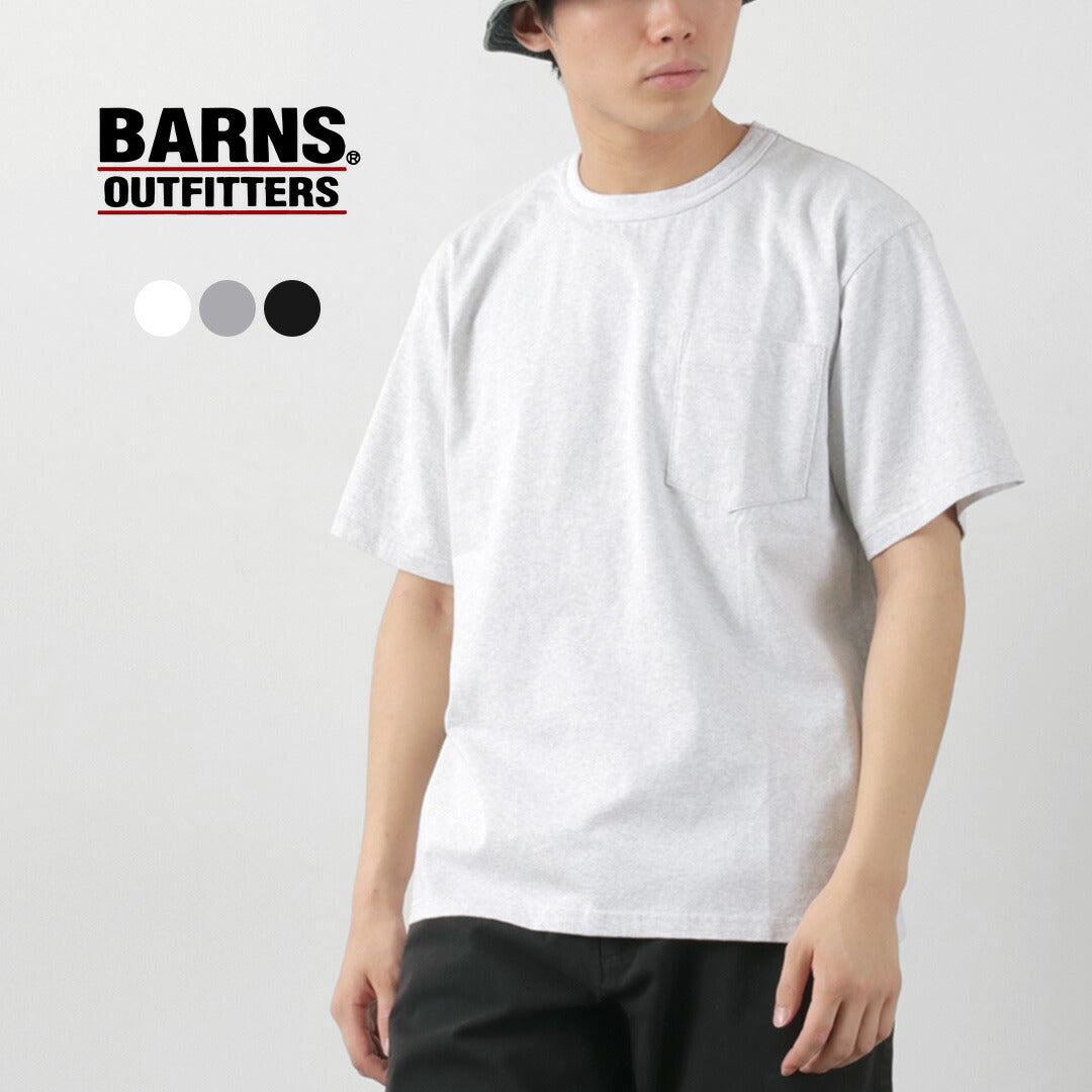 BARNS(バーンズ) タフネック ショートスリーブ ソリッド Tシャツ