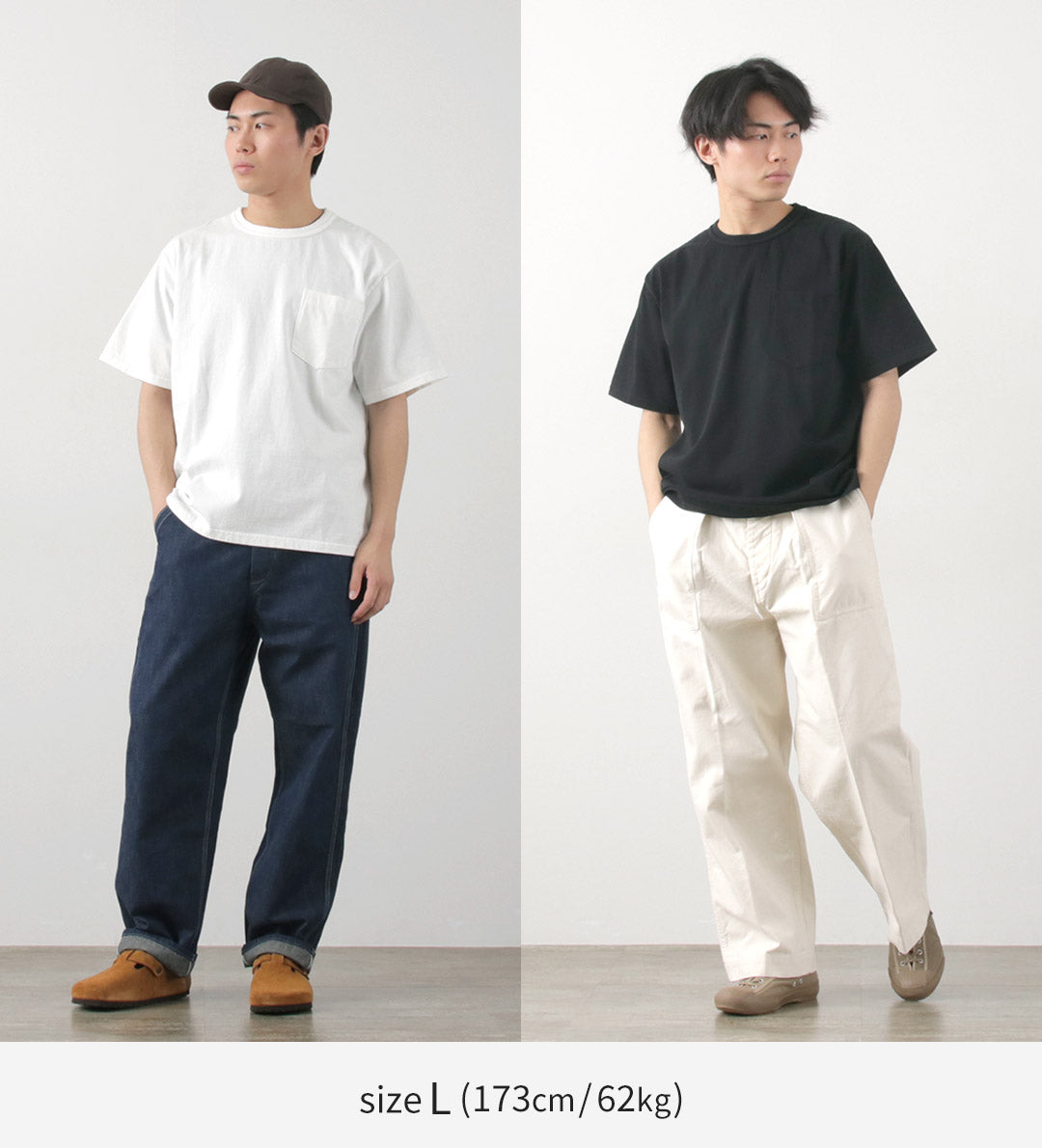 BARNS(バーンズ) タフネック ショートスリーブ ソリッド Tシャツ