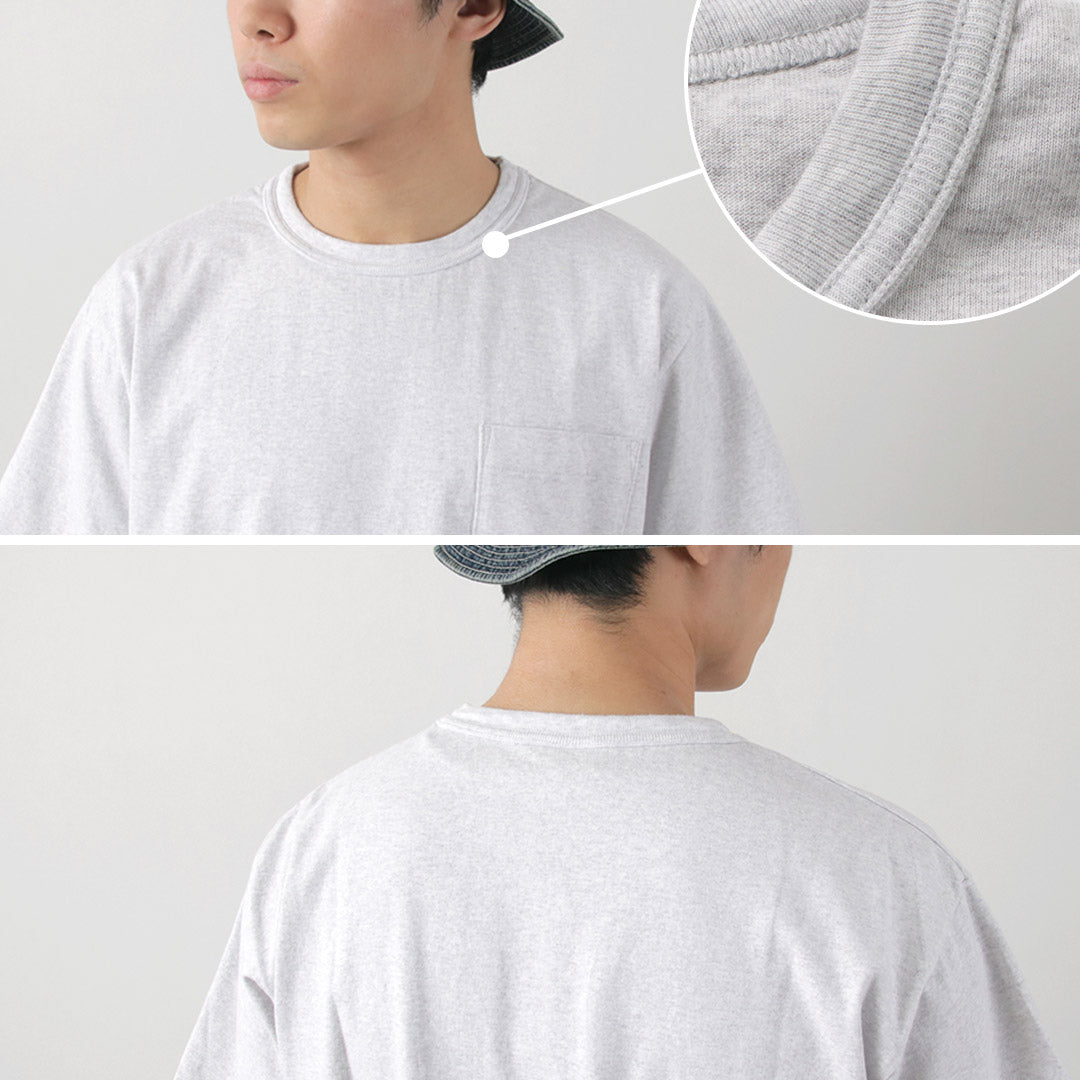 BARNS(バーンズ) タフネック ショートスリーブ ソリッド Tシャツ