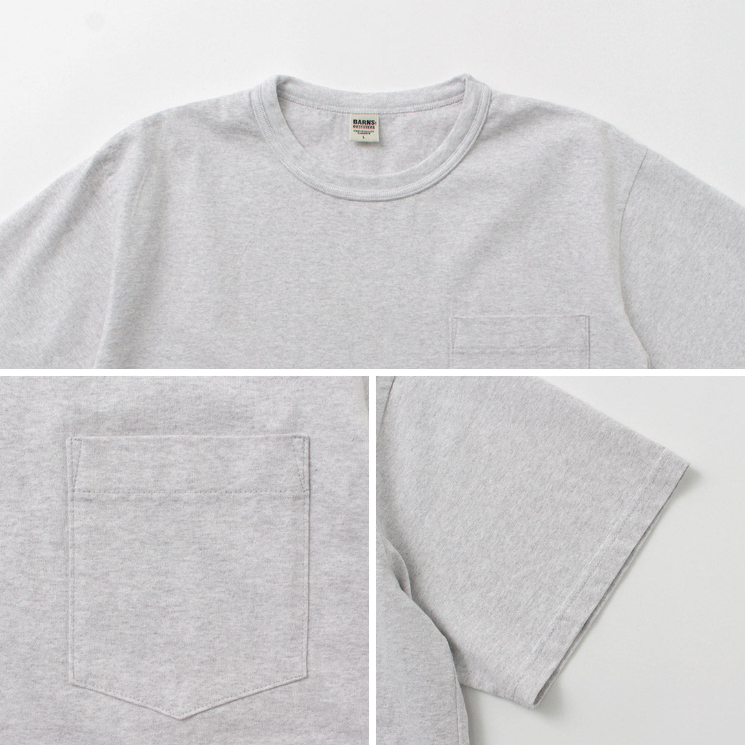 BARNS(バーンズ) タフネック ショートスリーブ ソリッド Tシャツ