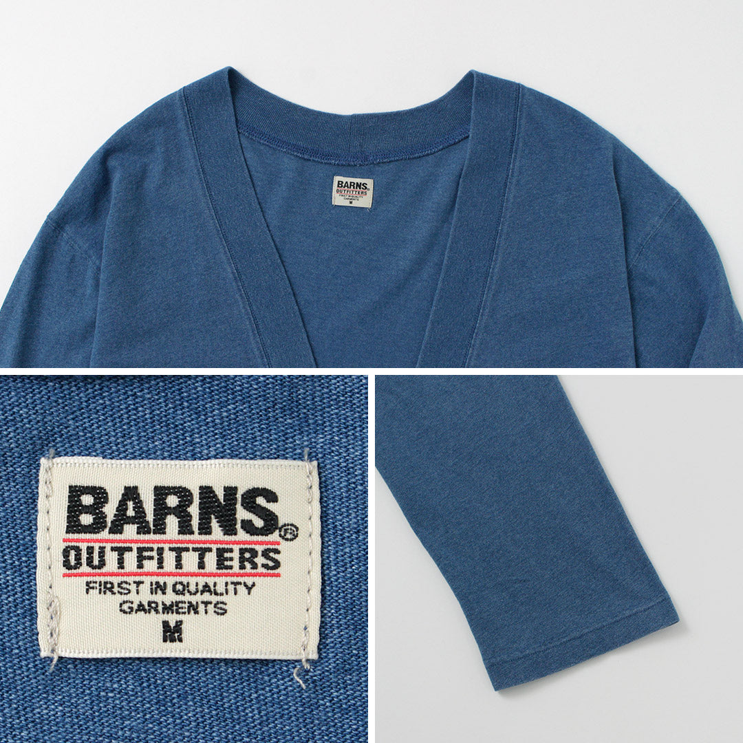 BARNS(バーンズ) リラックスフィット インディゴ カーディガン
