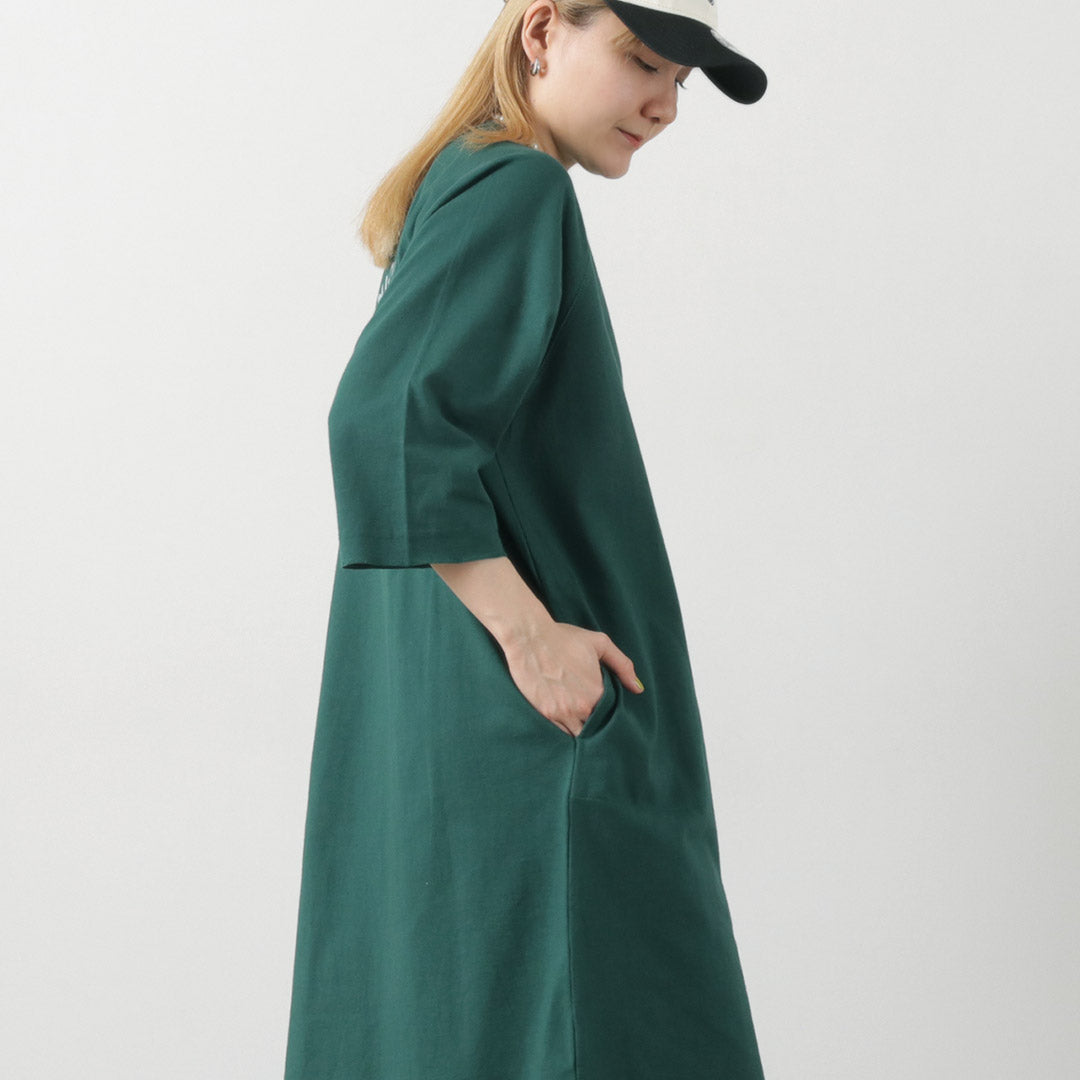 【30%OFF】BARNS(バーンズ) クラシック ヘビー プリント TEEワンピース