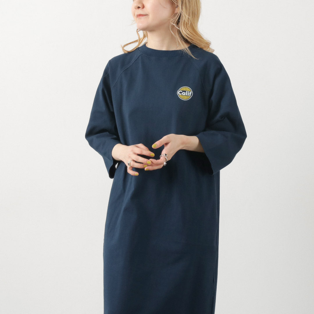 【30%OFF】BARNS(バーンズ) クラシック ヘビー プリント TEEワンピース