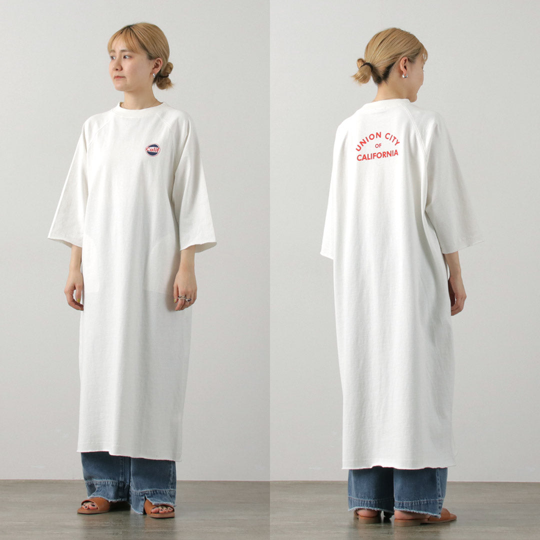 【30%OFF】BARNS(バーンズ) クラシック ヘビー プリント TEEワンピース