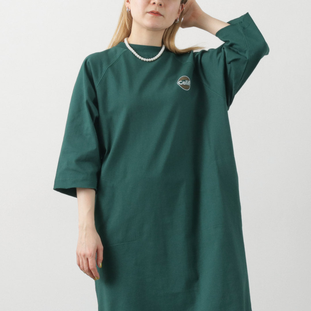 【30%OFF】BARNS(バーンズ) クラシック ヘビー プリント TEEワンピース