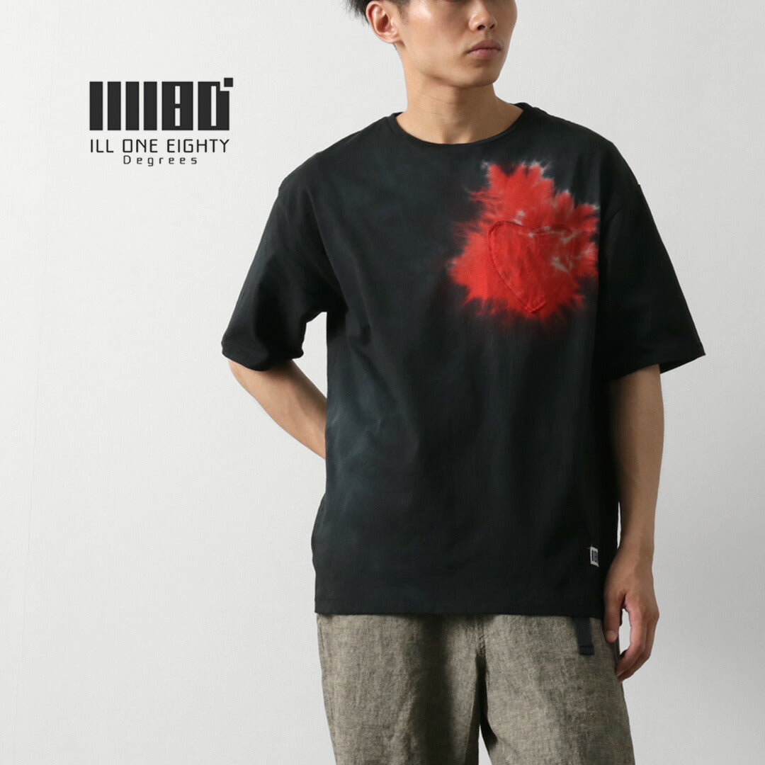 ILL ONE EIGHTY(イルワンエイティー) タイダイハート ポケット ショートスリーブTシャツ