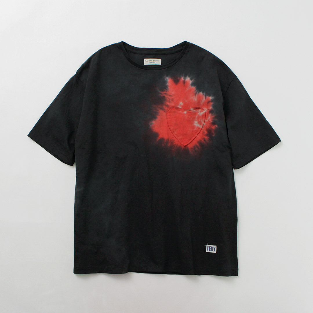 ILL ONE EIGHTY(イルワンエイティー) タイダイハート ポケット ショートスリーブTシャツ