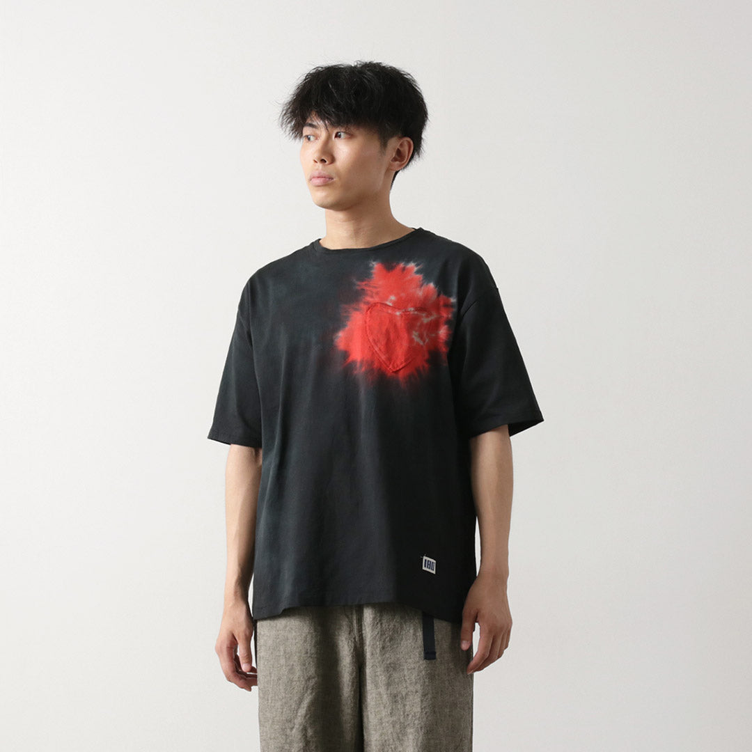 ILL ONE EIGHTY(イルワンエイティー) タイダイハート ポケット ショートスリーブTシャツ