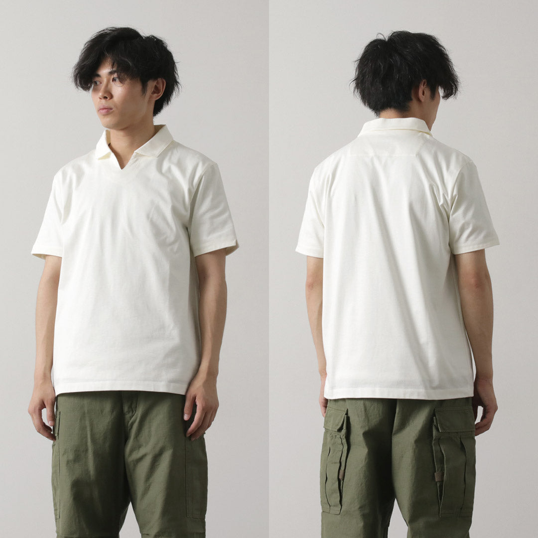 【20%OFF】RE MADE IN TOKYO JAPAN(アールイー) ドレス オーガニックコットン スキッパー ポロ 2024年モデル