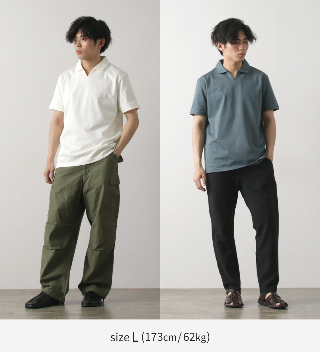 【20%OFF】RE MADE IN TOKYO JAPAN(アールイー) ドレス オーガニックコットン スキッパー ポロ 2024年モデル