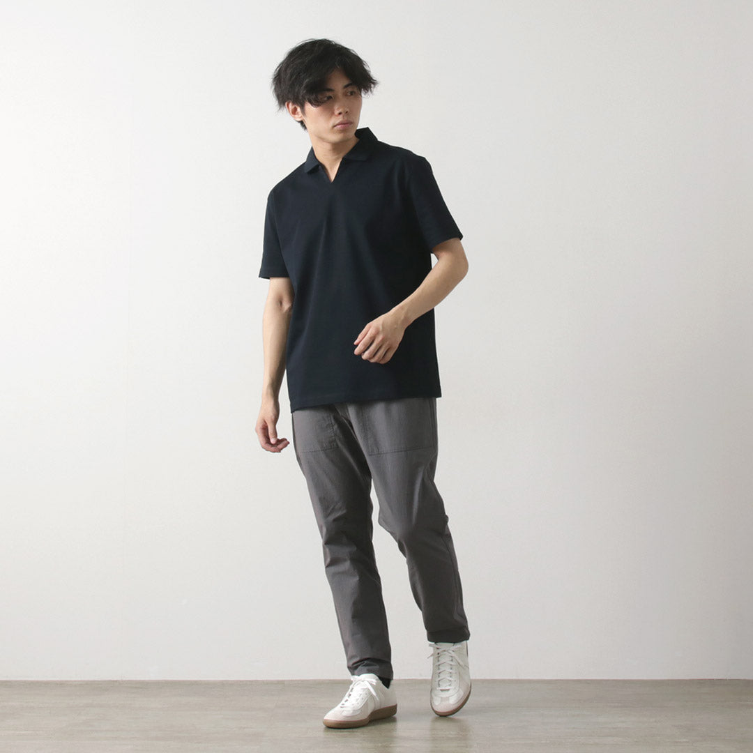 【20%OFF】RE MADE IN TOKYO JAPAN(アールイー) ドレス オーガニックコットン スキッパー ポロ 2024年モデル