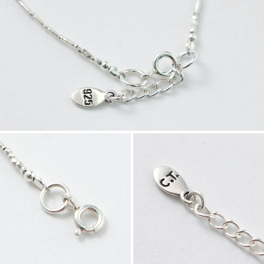 CHALISA T..(チャリッサ・ティー) カレンシルバー ターコイズ ビーズブレスレット シルバー925