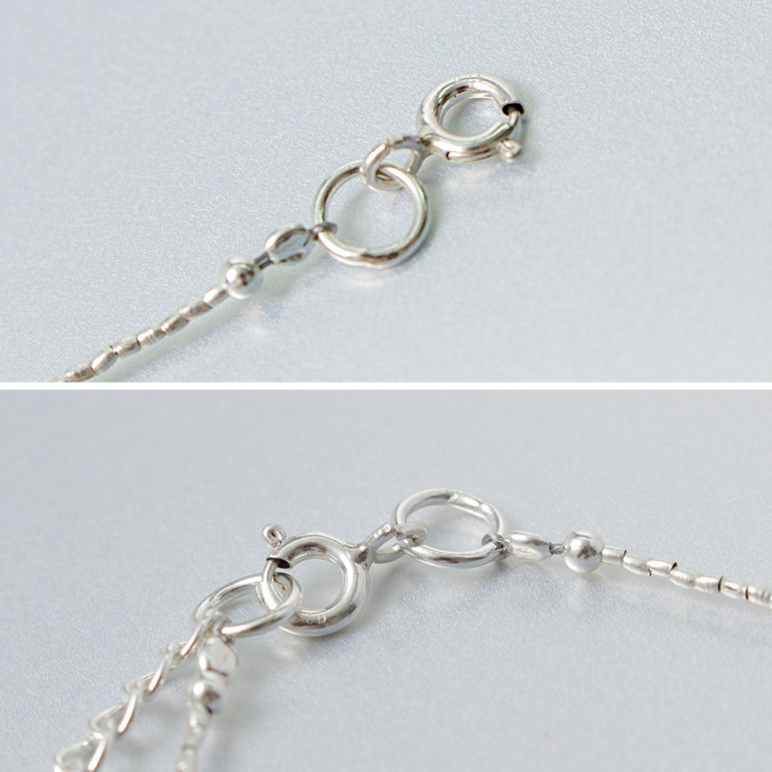 CHALISA T..(チャリッサ・ティー) カレンシルバー パール ビーズブレスレット シルバー925