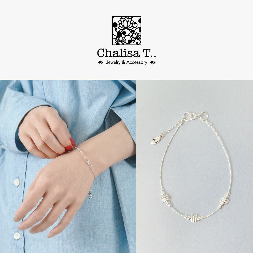 CHALISA T..(チャリッサ・ティー) カレンシルバービーズ ブレスレット シルバー925