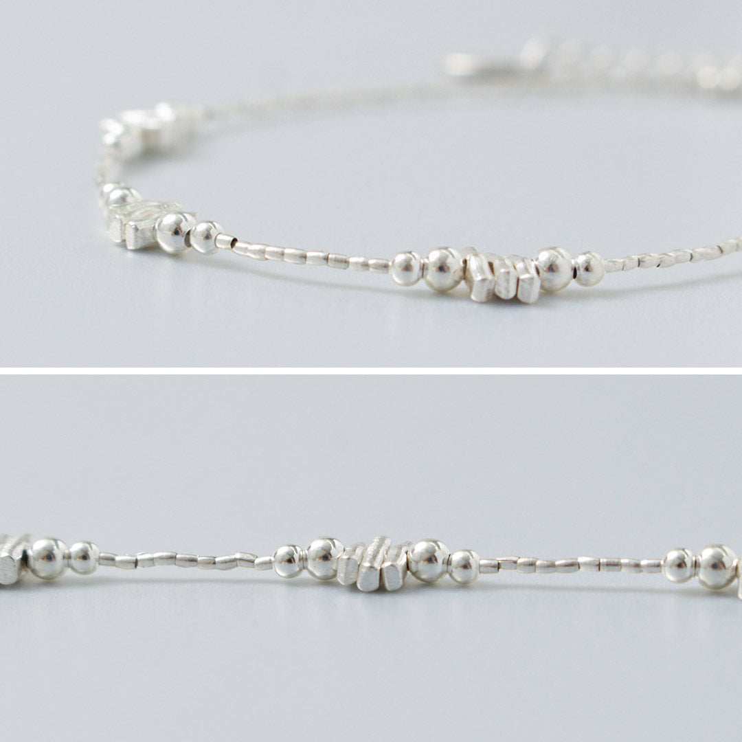 CHALISA T..(チャリッサ・ティー) カレンシルバービーズ ブレスレット シルバー925