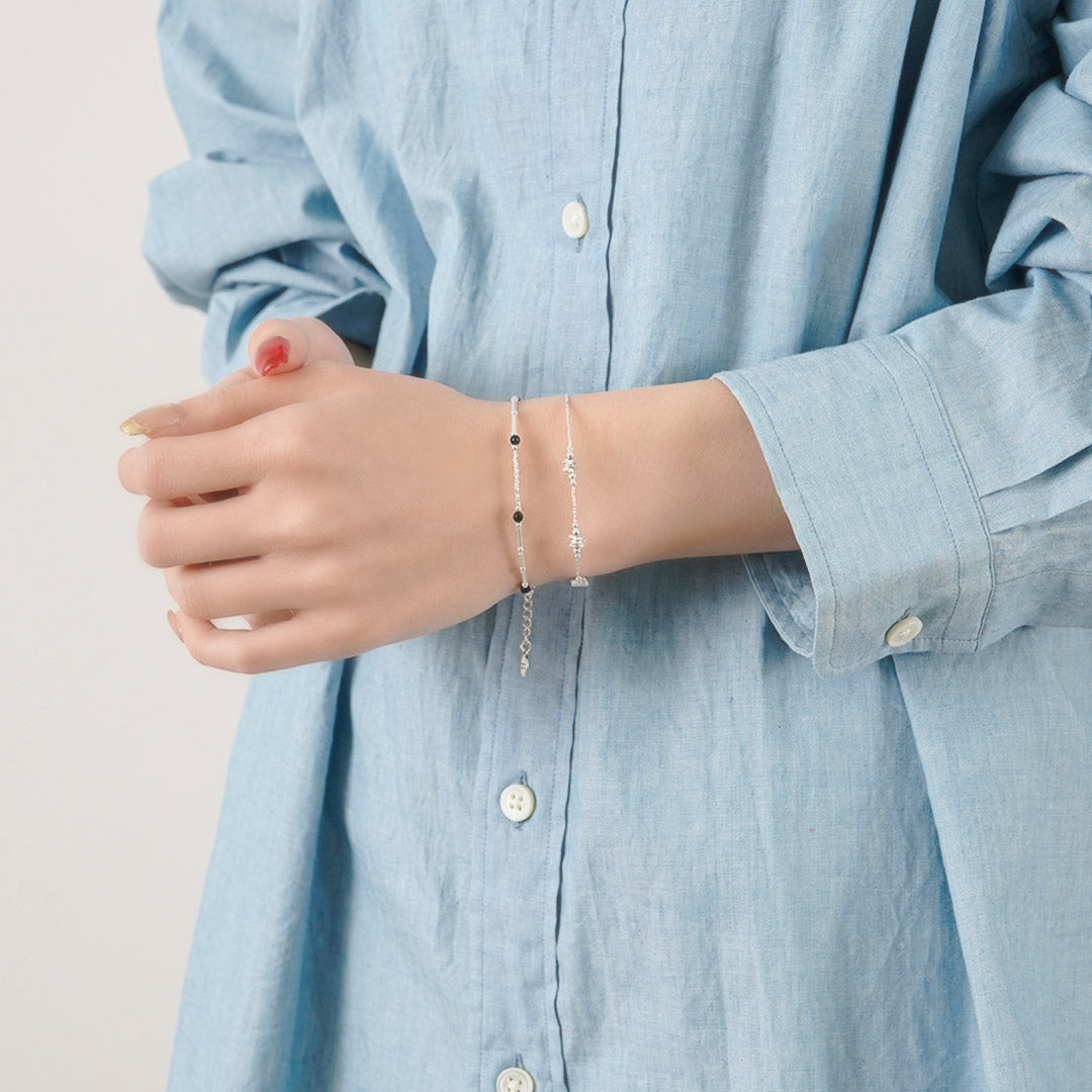 CHALISA T..(チャリッサ・ティー) カレンシルバービーズ ブレスレット シルバー925