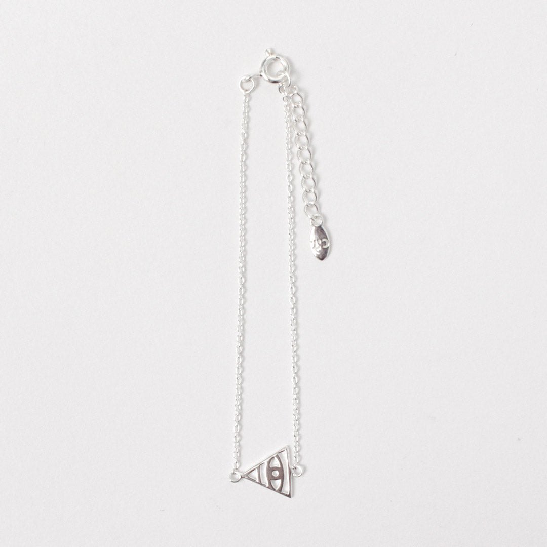 CHALISA T..(チャリッサ・ティー) トライアングルイーヴィルアイ シルバーブレスレット シルバー925