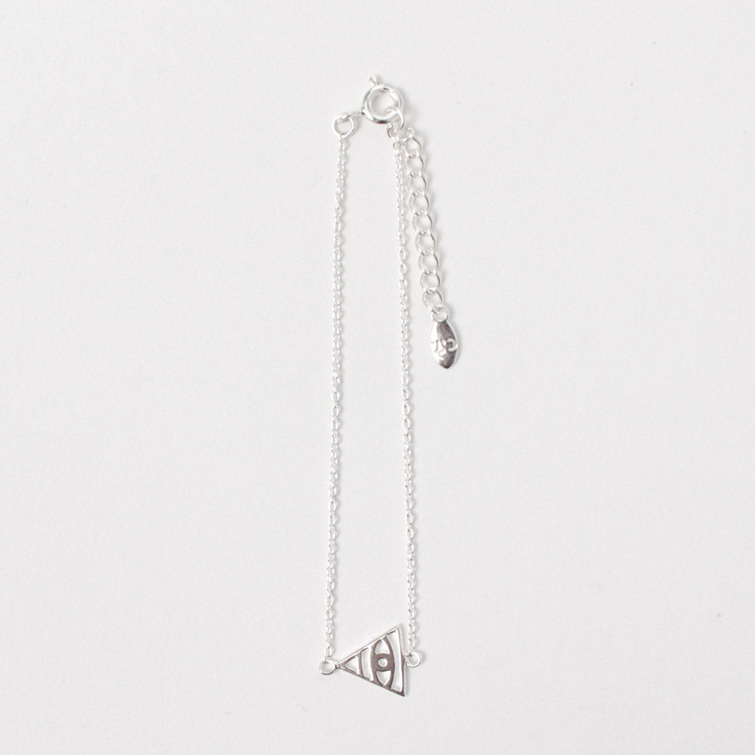 CHALISA T..(チャリッサ・ティー) トライアングルイーヴィルアイ シルバーブレスレット シルバー925