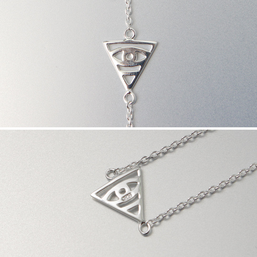 CHALISA T..(チャリッサ・ティー) トライアングルイーヴィルアイ シルバーブレスレット シルバー925