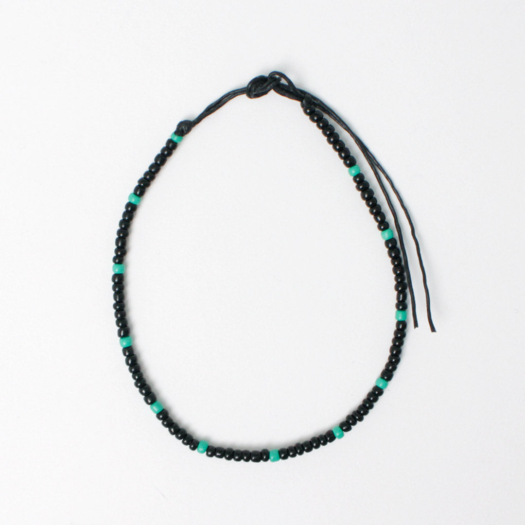 【50%OFF】phaduA (パ・ドゥア) マルチカラーグラスビーズ アンクレット