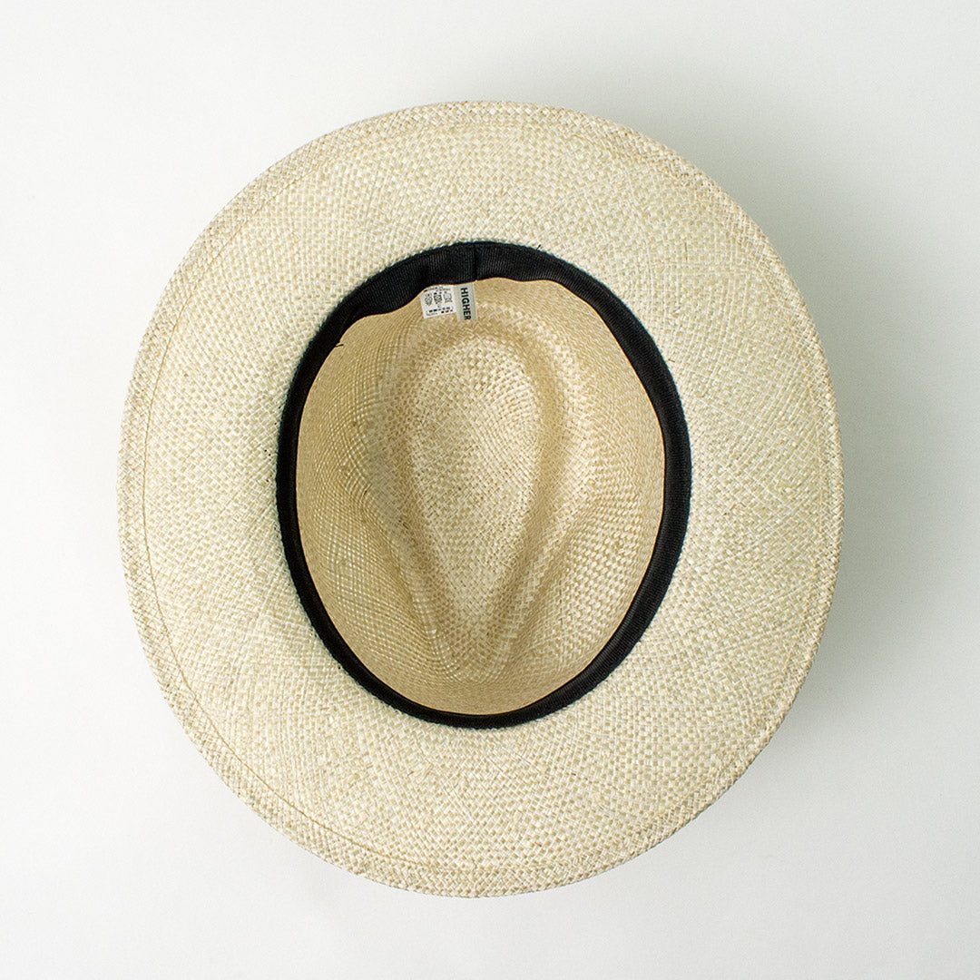HIGHER(ハイアー) 剣麻草 ワイドブリム フェドラハット