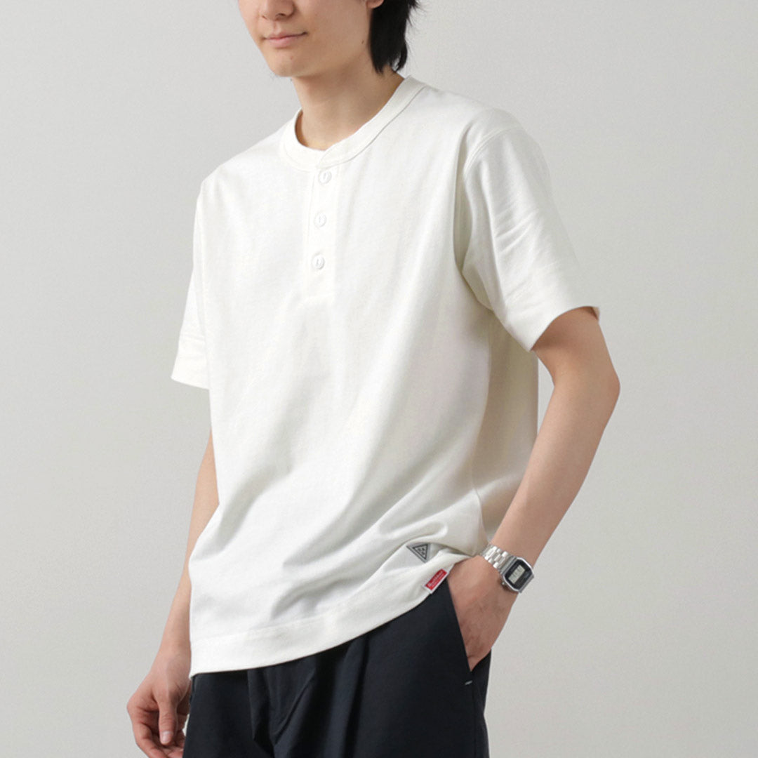 HEALTHKNIT(ヘルスニット)×RAG 別注 ヘンリーネックTシャツ オープンエンド ドライジャージ 抗菌 防臭加工 速乾