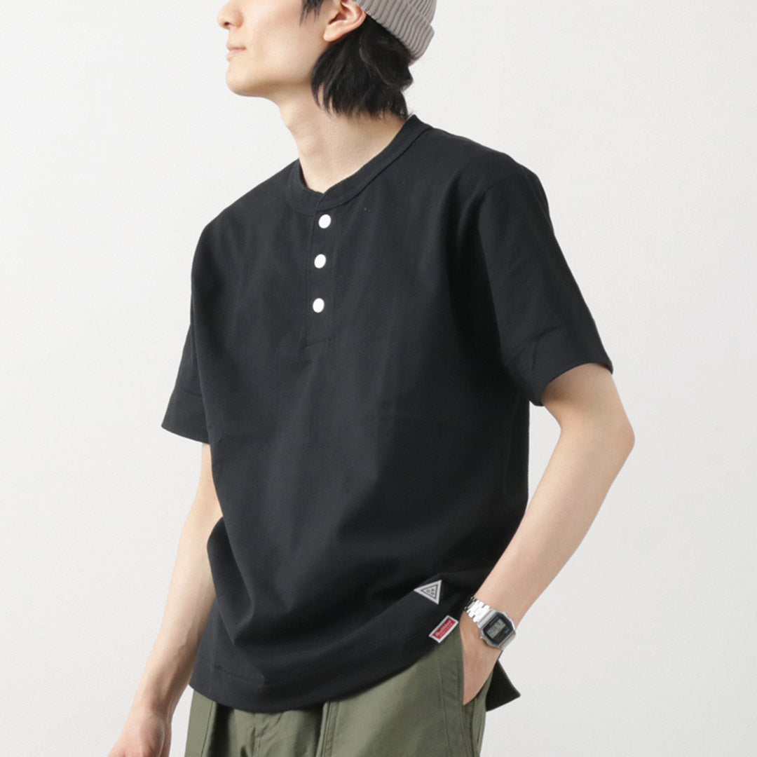 HEALTHKNIT(ヘルスニット)×RAG 別注 ヘンリーネックTシャツ オープンエンド ドライジャージ 抗菌 防臭加工 速乾