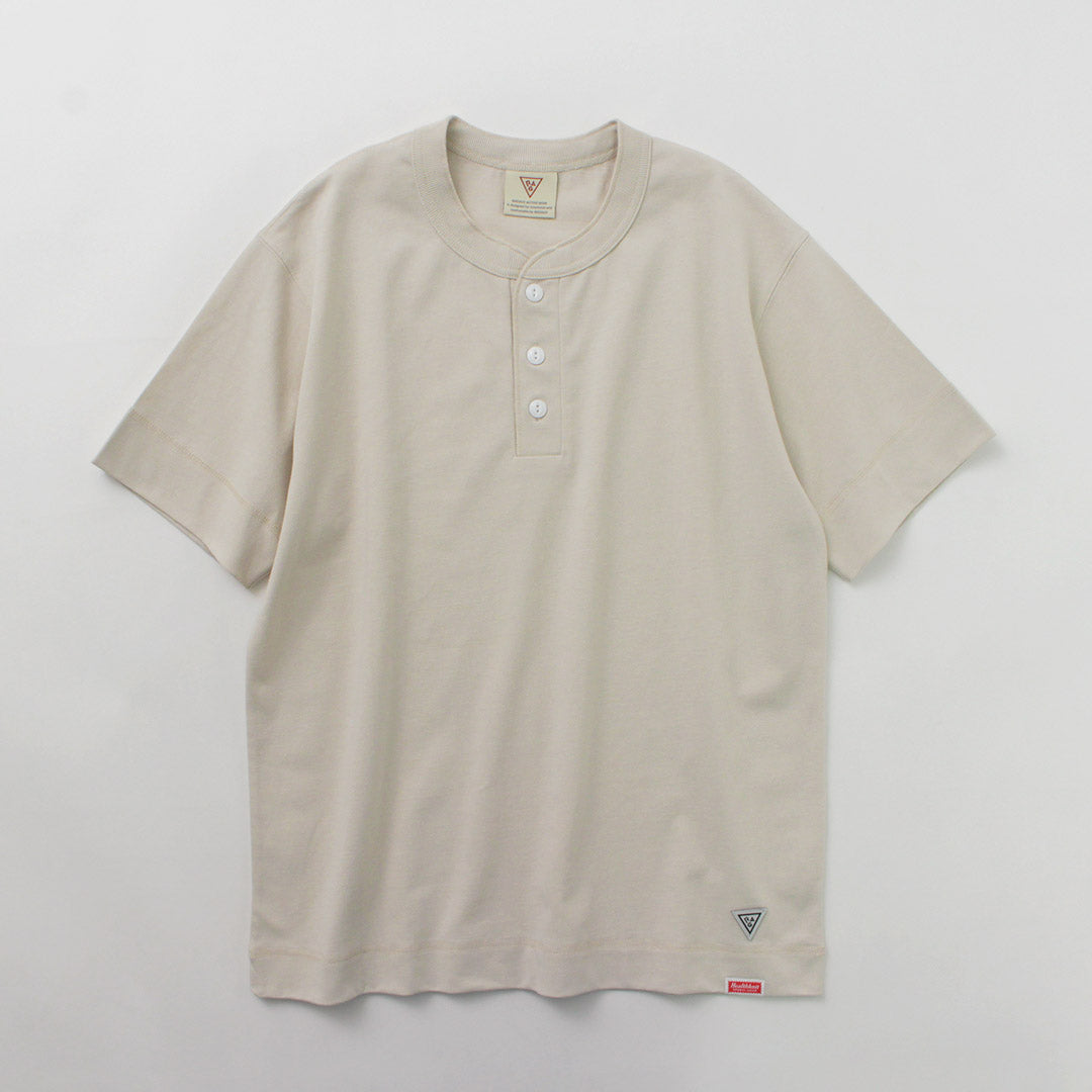 HEALTHKNIT(ヘルスニット)×RAG 別注 ヘンリーネックTシャツ オープンエンド ドライジャージ 抗菌 防臭加工 速乾