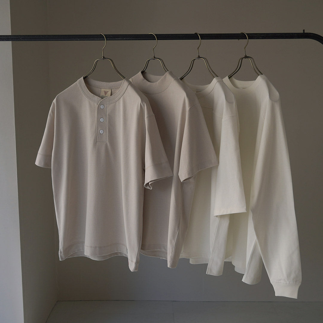 HEALTHKNIT(ヘルスニット)×RAG 別注 ヘンリーネックTシャツ オープンエンド ドライジャージ 抗菌 防臭加工 速乾