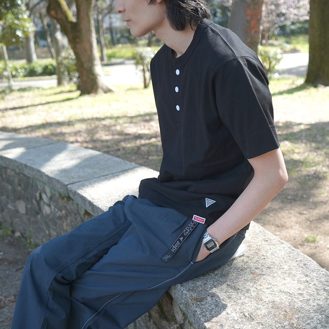HEALTHKNIT(ヘルスニット)×RAG 別注 ヘンリーネックTシャツ オープンエンド ドライジャージ 抗菌 防臭加工 速乾